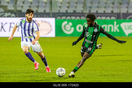 Újpest FC - Ferencváros TC match played in the 19th round of the OTP Bank League-stock-foto