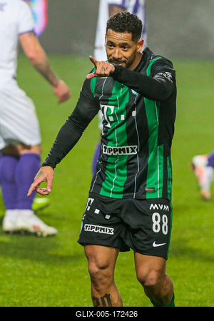 Újpest FC - Ferencváros TC match played in the 19th round of the OTP Bank League-stock-foto