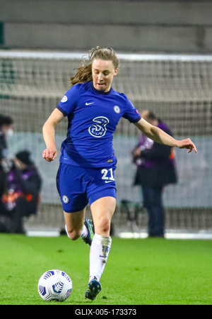 Chelsea FC v VfL Wolfsburg - UEFA Women's Champions League Quarter Final: Leg One-stock-foto