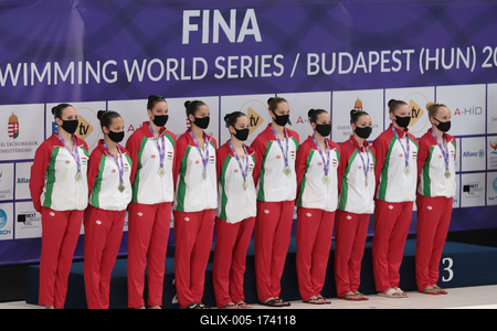 FINA Artistic Swimming World Series 2021-stock-foto