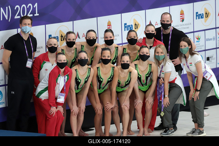 FINA Artistic Swimming World Series 2021-stock-foto