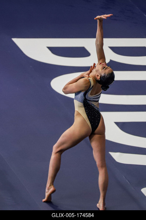 ARTISTIC SWIMMING-EURO-2020-2021Solo Technical Final Swimming Final.-stock-foto