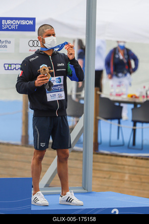 LEN European Aquatics Championships / SWIM-OPEN WATER-MEN-5KM-stock-foto