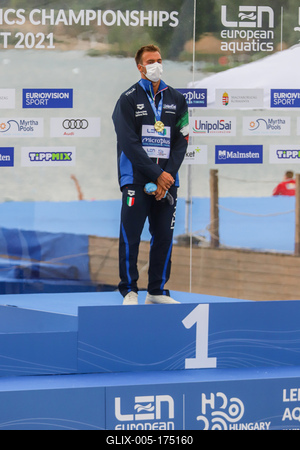 LEN European Aquatics Championships / SWIM-OPEN WATER-MEN-5KM-stock-foto