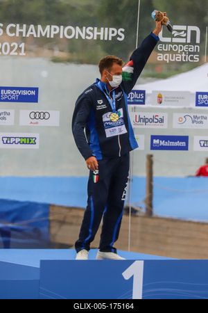 LEN European Aquatics Championships / SWIM-OPEN WATER-MEN-5KM-stock-foto