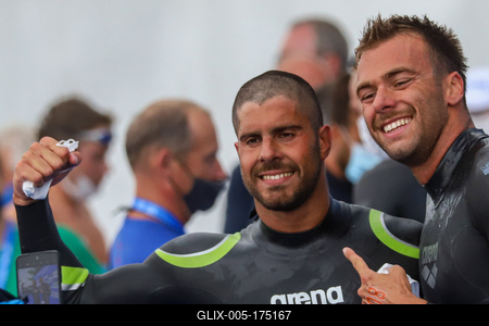 LEN European Aquatics Championships / SWIM-OPEN WATER-MEN-5KM-stock-foto