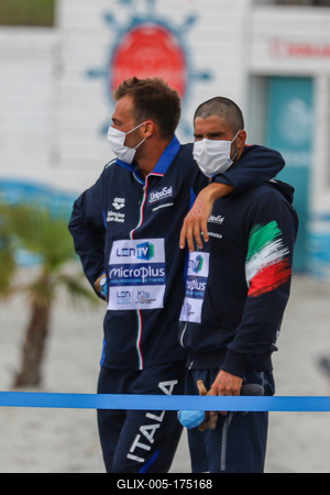 LEN European Aquatics Championships / SWIM-OPEN WATER-MEN-5KM-stock-foto