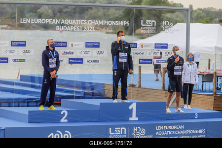 LEN European Aquatics Championships / SWIM-OPEN WATER-MEN-5KM-stock-foto