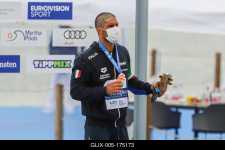 LEN European Aquatics Championships / SWIM-OPEN WATER-MEN-5KM-stock-foto