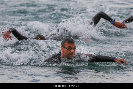 LEN European Aquatics Championships / SWIM-OPEN WATER-MEN-5KM-stock-foto
