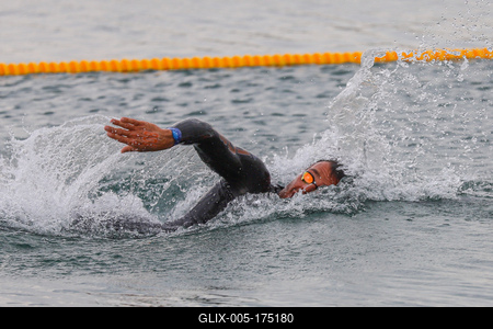 LEN European Aquatics Championships / SWIM-OPEN WATER-MEN-5KM-stock-foto