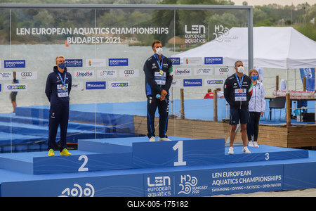 LEN European Aquatics Championships / SWIM-OPEN WATER-MEN-5KM-stock-foto