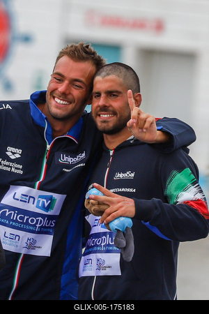 LEN European Aquatics Championships / SWIM-OPEN WATER-MEN-5KM-stock-foto