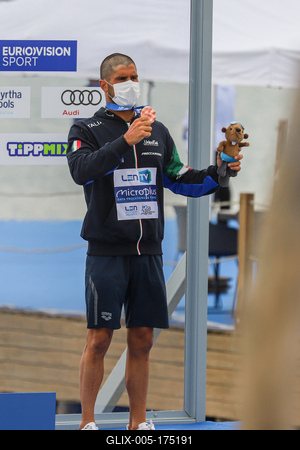 LEN European Aquatics Championships / SWIM-OPEN WATER-MEN-5KM-stock-foto