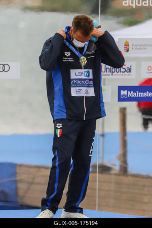 LEN European Aquatics Championships / SWIM-OPEN WATER-MEN-5KM-stock-foto