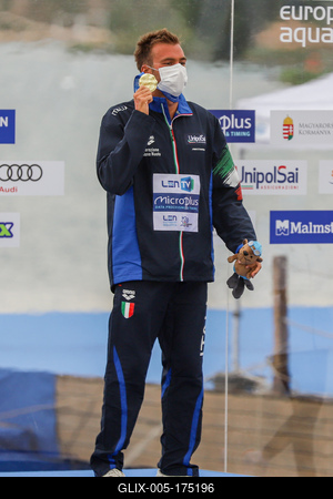 LEN European Aquatics Championships / SWIM-OPEN WATER-MEN-5KM-stock-foto