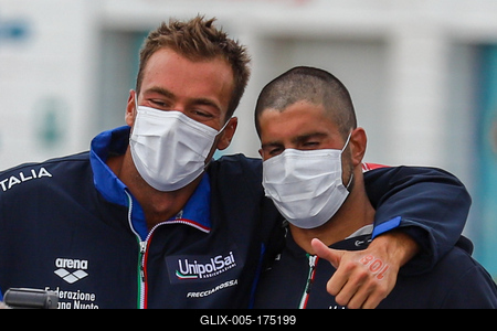 LEN European Aquatics Championships / SWIM-OPEN WATER-MEN-5KM-stock-foto