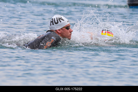 LEN European Aquatics Championships / SWIM-OPEN WATER-MEN-5KM-stock-foto
