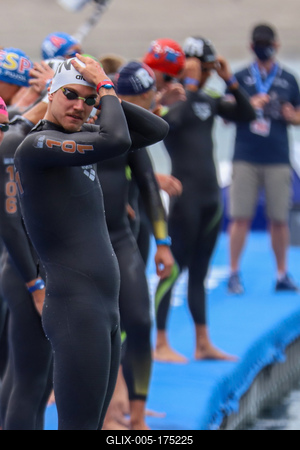 LEN European Aquatics Championships / SWIM-OPEN WATER-MEN-5KM-stock-foto