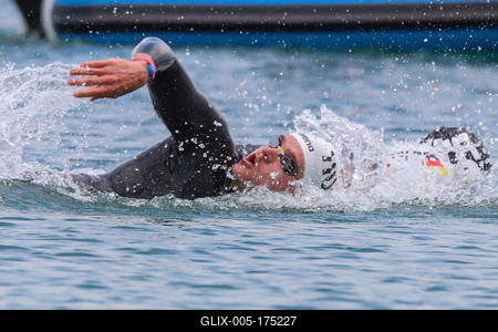 LEN European Aquatics Championships / SWIM-OPEN WATER-MEN-5KM-stock-foto