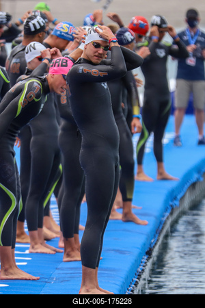 LEN European Aquatics Championships / SWIM-OPEN WATER-MEN-5KM-stock-foto
