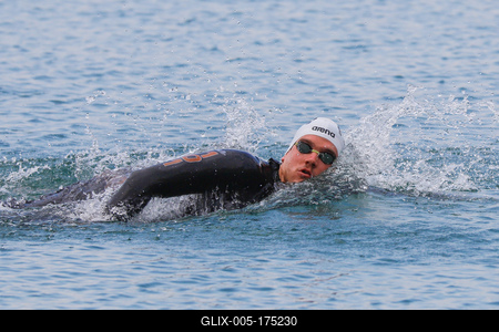 LEN European Aquatics Championships / SWIM-OPEN WATER-MEN-5KM-stock-foto