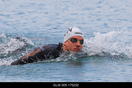 LEN European Aquatics Championships / SWIM-OPEN WATER-MEN-5KM-stock-foto