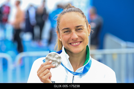 LEN European Aquatics Championships  Women's 10km Open Water Swimming-stock-foto