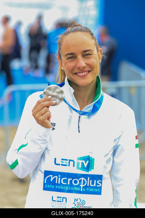 LEN European Aquatics Championships  Women's 10km Open Water Swimming-stock-foto