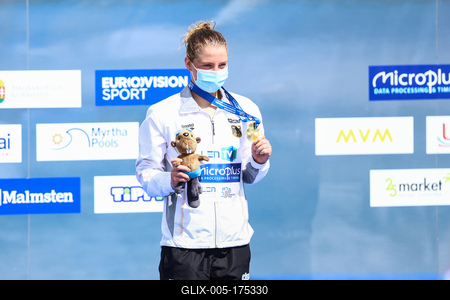 LEN European Aquatics Championships - SWIM-OPEN WATER 25KM - Woman-stock-foto