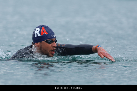LEN European Aquatics Championships - SWIM-OPEN WATER 25KM MAN-stock-foto