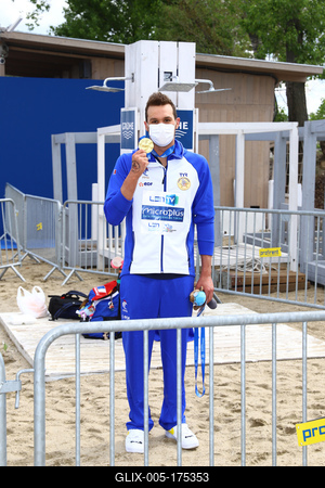 LEN European Aquatics Championships - SWIM-OPEN WATER 25KM MAN-stock-foto