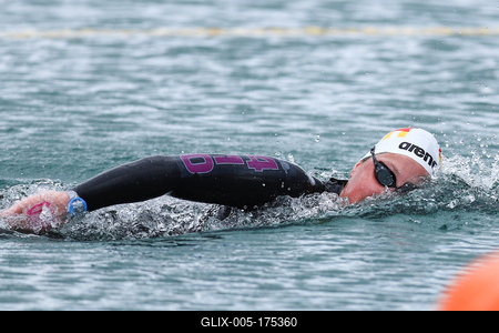 LEN European Aquatics Championships - SWIM-OPEN WATER 25KM - Woman-stock-foto