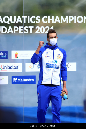 LEN European Aquatics Championships - SWIM-OPEN WATER 25KM MAN-stock-foto