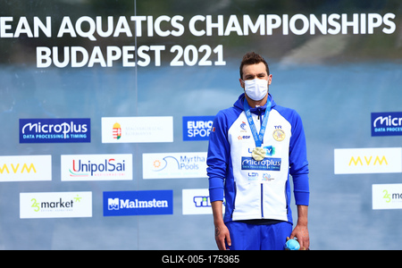 LEN European Aquatics Championships - SWIM-OPEN WATER 25KM MAN-stock-foto