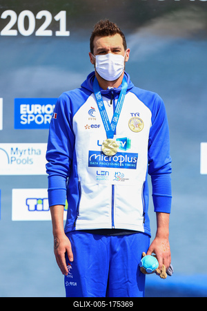 LEN European Aquatics Championships - SWIM-OPEN WATER 25KM MAN-stock-foto