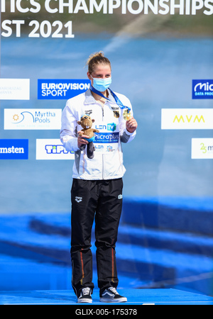 LEN European Aquatics Championships - SWIM-OPEN WATER 25KM - Woman-stock-foto