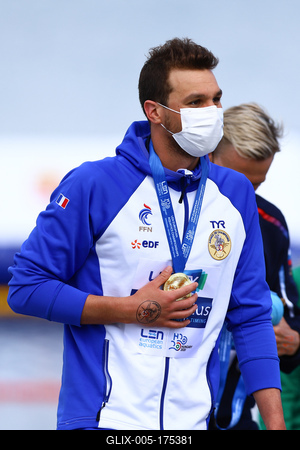 LEN European Aquatics Championships - SWIM-OPEN WATER 25KM MAN-stock-foto