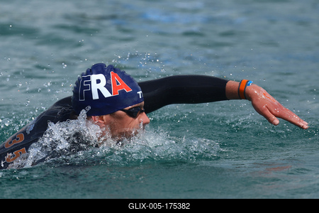 LEN European Aquatics Championships - SWIM-OPEN WATER 25KM MAN-stock-foto