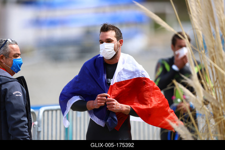 LEN European Aquatics Championships - SWIM-OPEN WATER 25KM MAN-stock-foto
