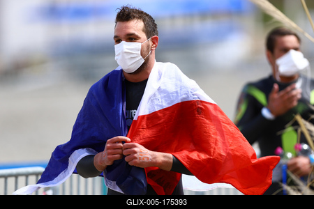 LEN European Aquatics Championships - SWIM-OPEN WATER 25KM MAN-stock-foto