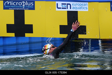 LEN European Aquatics Championships - SWIM-OPEN WATER 25KM - Woman-stock-foto