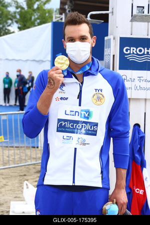 LEN European Aquatics Championships - SWIM-OPEN WATER 25KM MAN-stock-foto