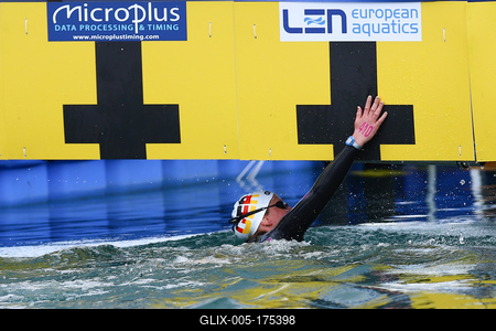 LEN European Aquatics Championships - SWIM-OPEN WATER 25KM - Woman-stock-foto