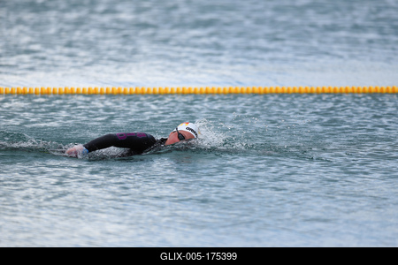 LEN European Aquatics Championships - SWIM-OPEN WATER 25KM - Woman-stock-foto