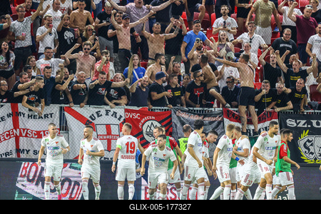 Football NB I - Budapest Honvéd-Debreceni VSC-stock-foto