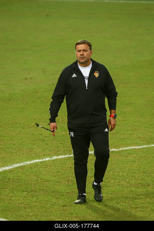 Football Conference League - FC Basel training before the match against Újpest FC-stock-foto