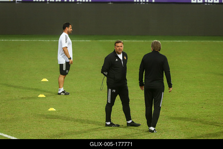 Football Conference League - FC Basel training before the match against Újpest FC-stock-foto