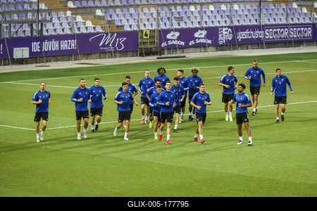 Football Conference League - FC Basel training before the match against Újpest FC-stock-foto
