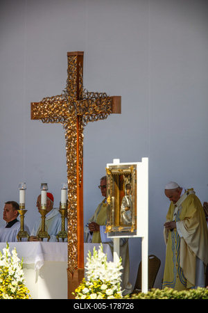 POPE - FRANCIS - VISITS - BUDAPEST-stock-foto